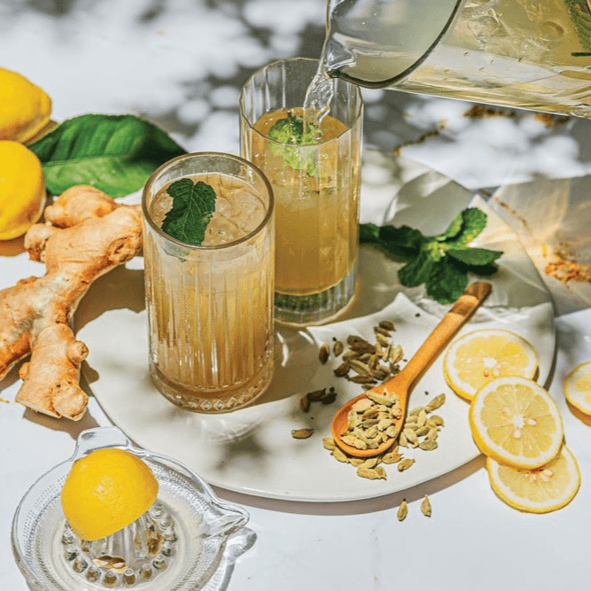 Family size Fresh Ginger Cardamom Lemonade 32 oz