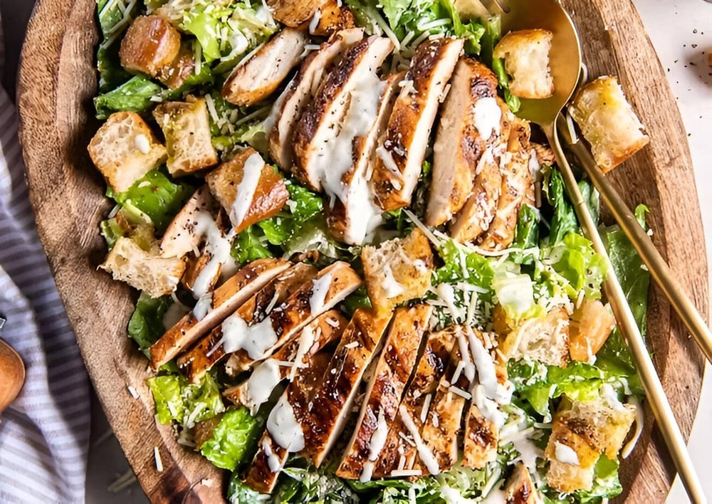 grill chicken caesar salad