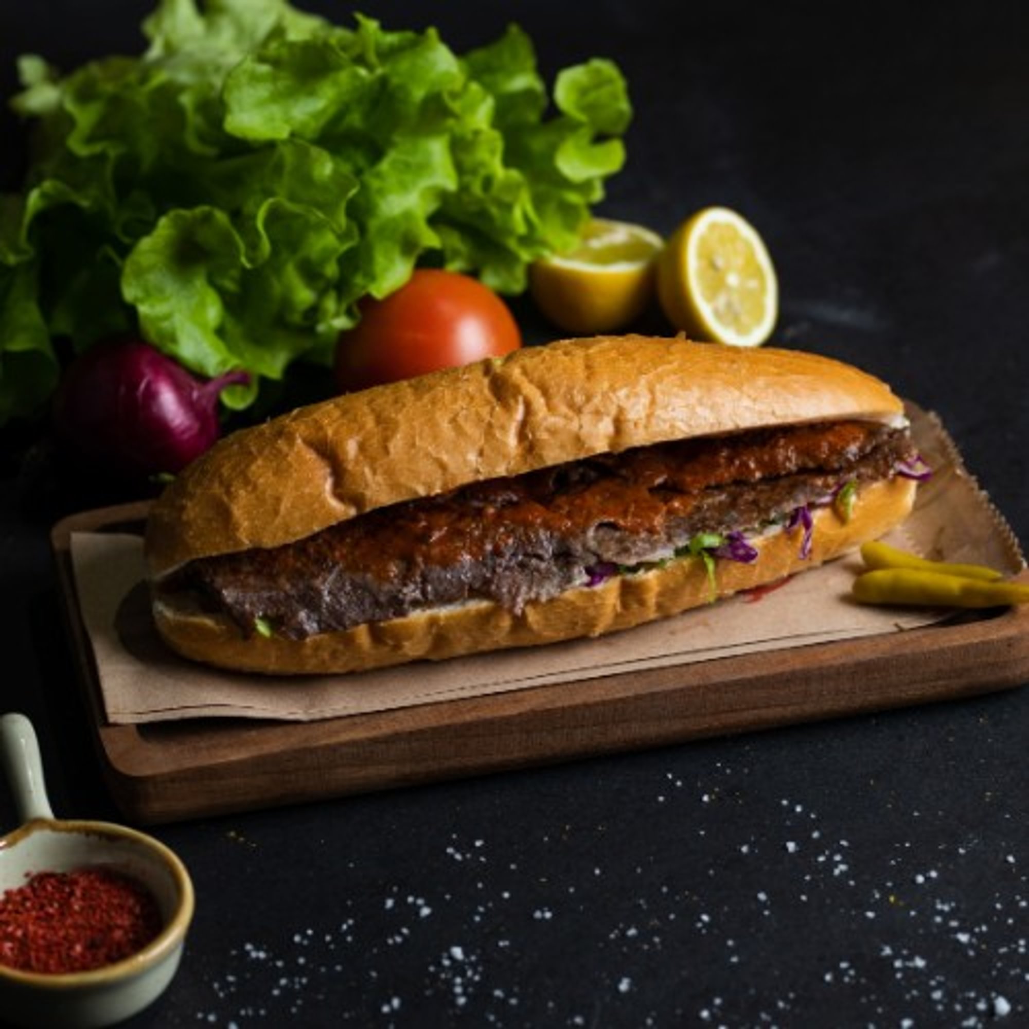 Eggplant Parmigiana Hot Sub