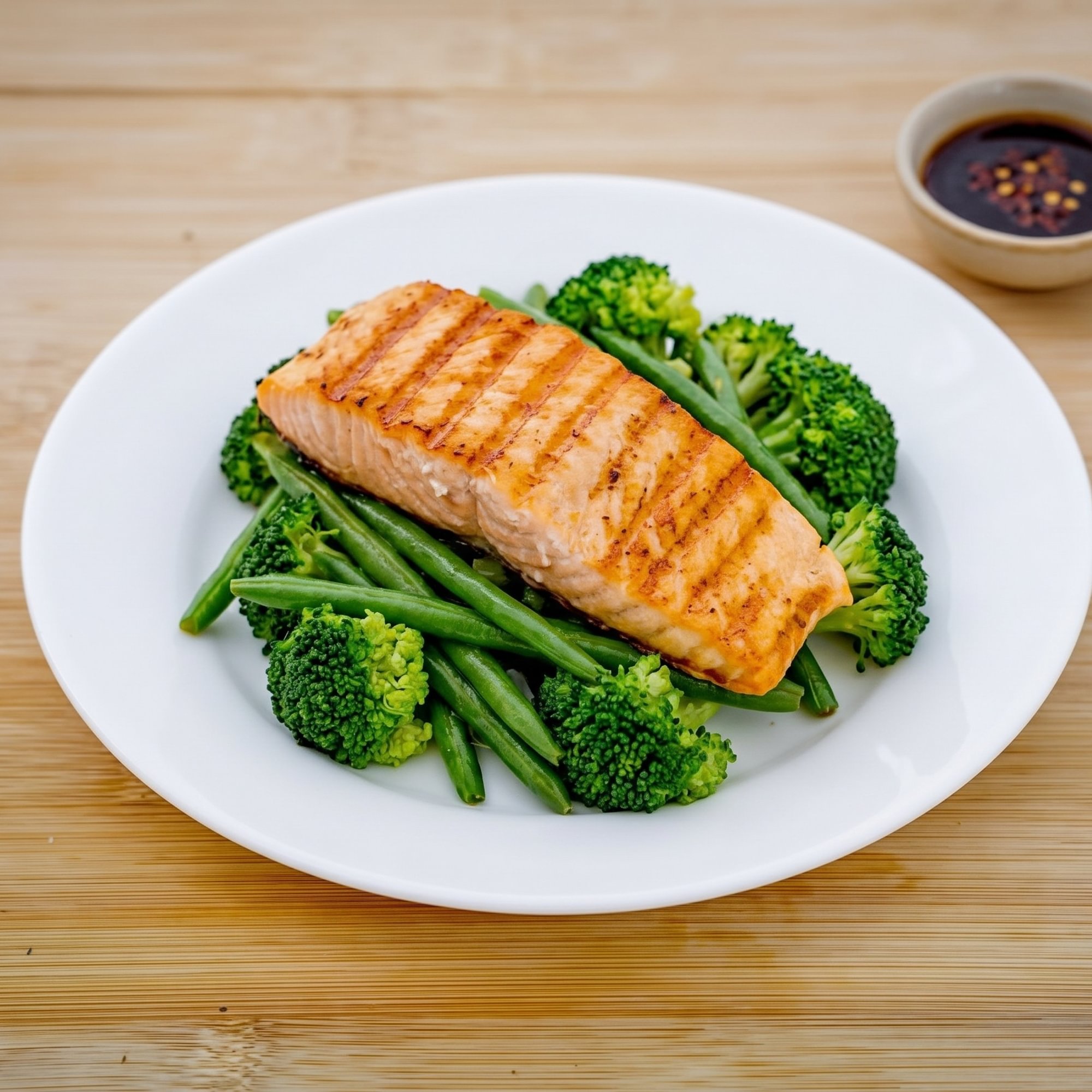 Grilled Salmon Fillet with Tamarind Sauce