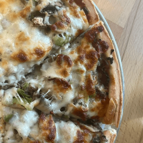 Steak Bomb Pizza