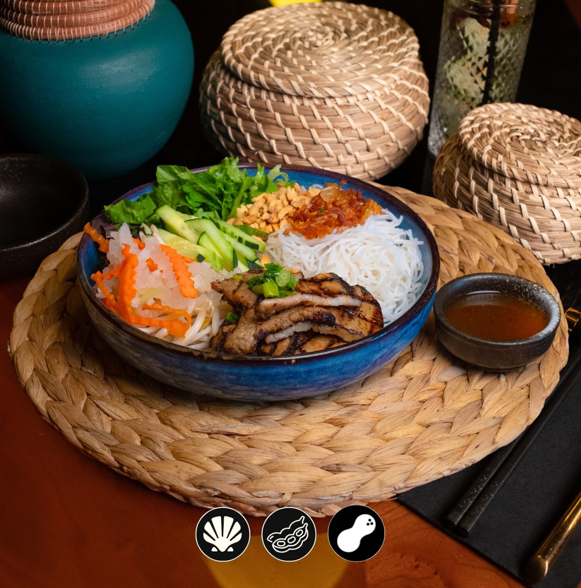 Grilled Pork Belly Vermicelli / Bún Thịt Nướng