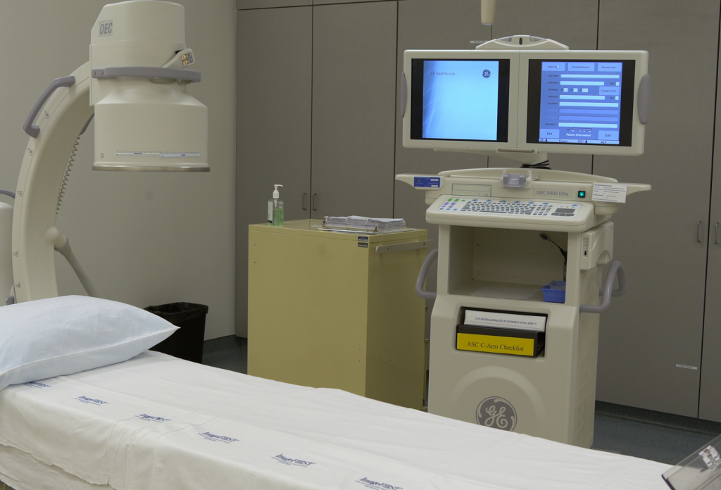 A treatment room at Azura Vascular Care Snapfinger