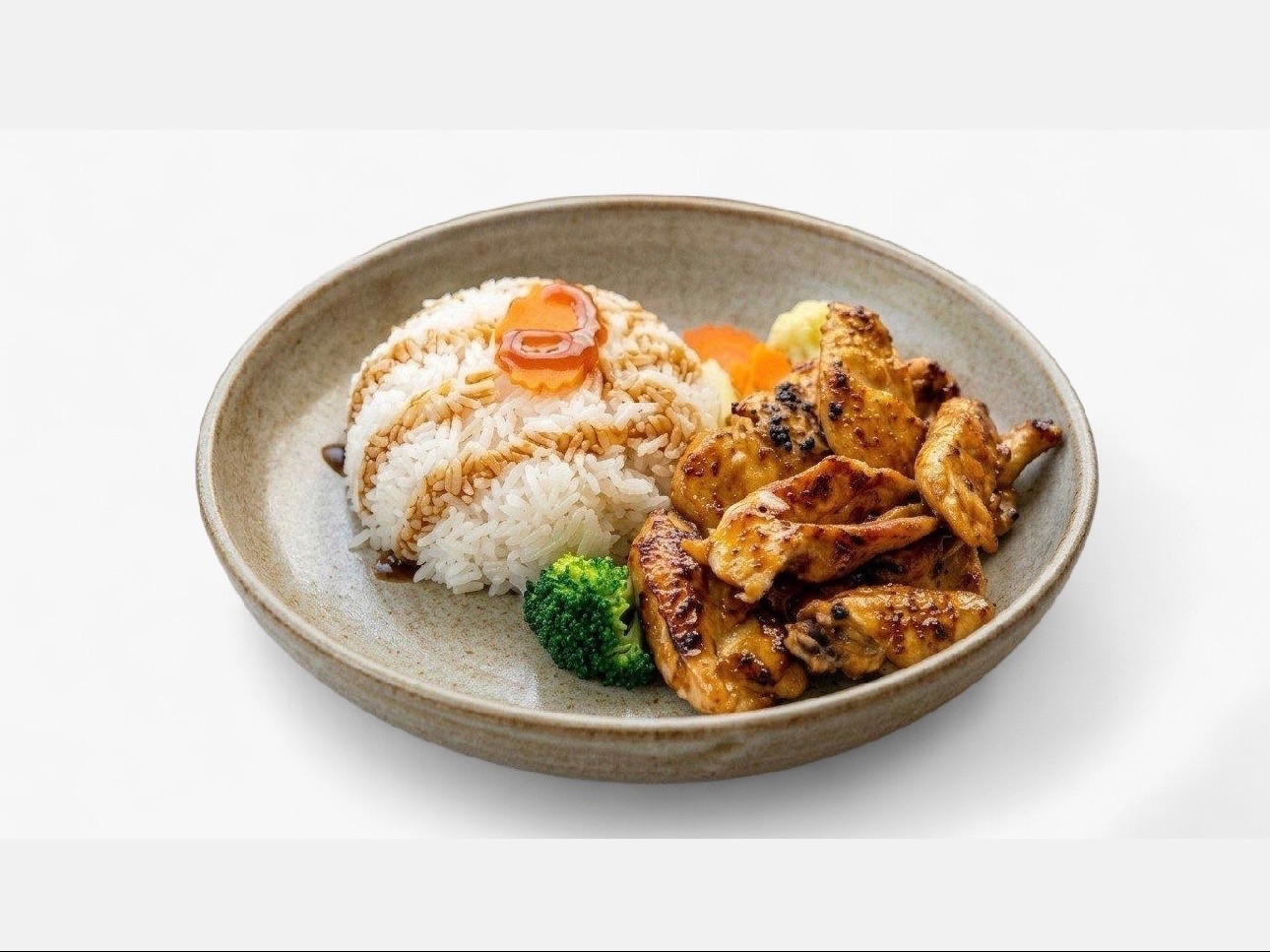 #09 Teriyaki Chicken, Steamed Veggies & Rice