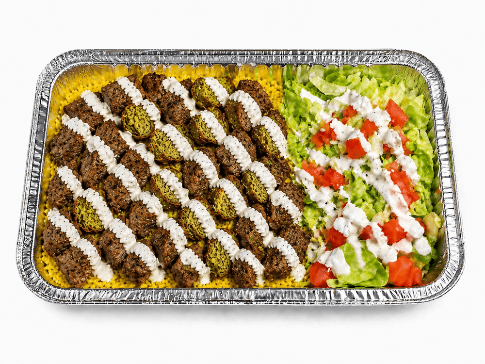 Lamb & Falafel Over Rice