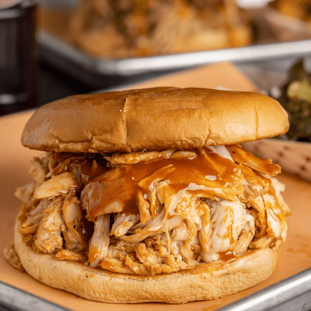 Smoked Pulled Chicken Sandwich