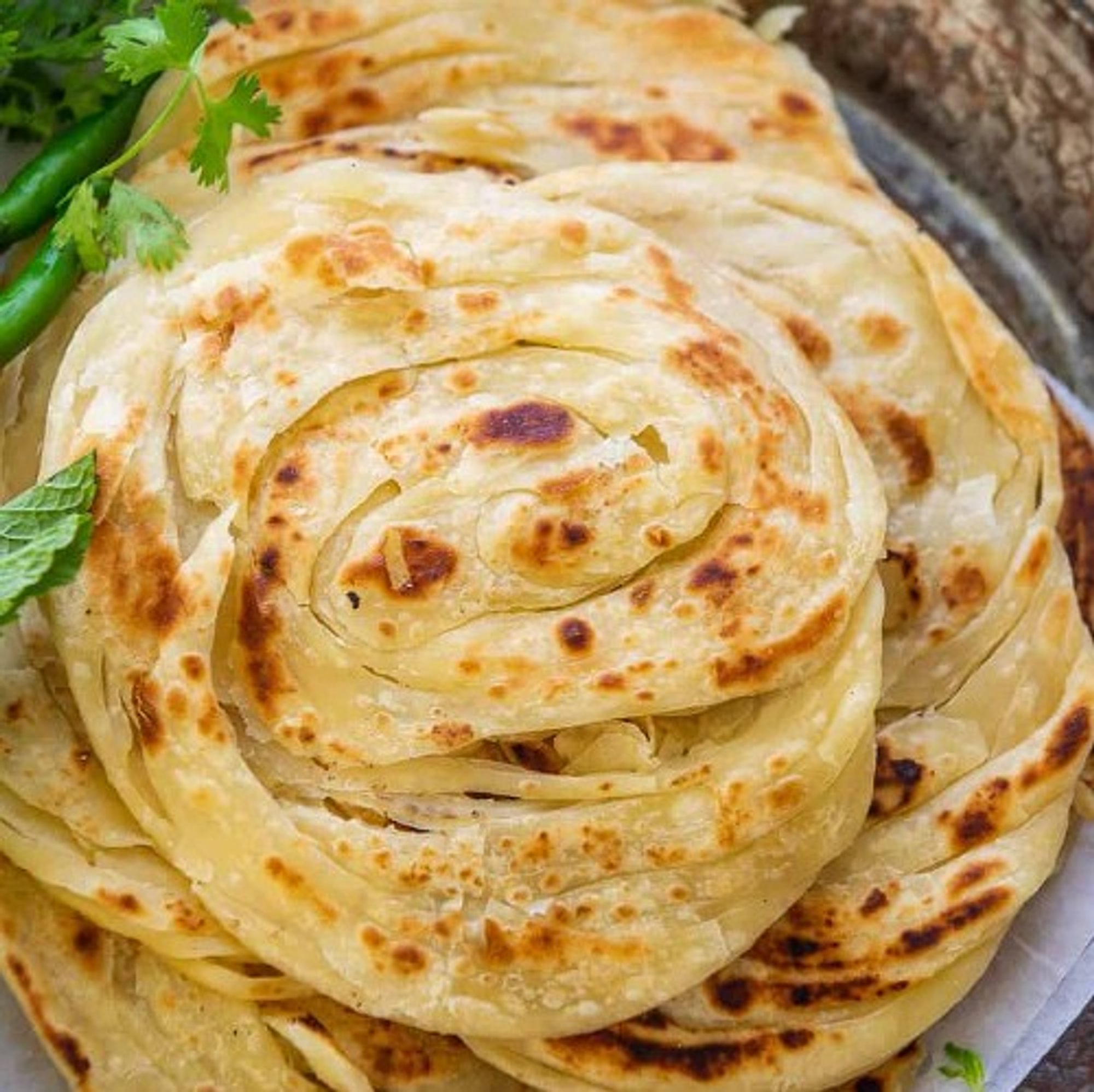 Malabar (Kerala-Style) Paratha