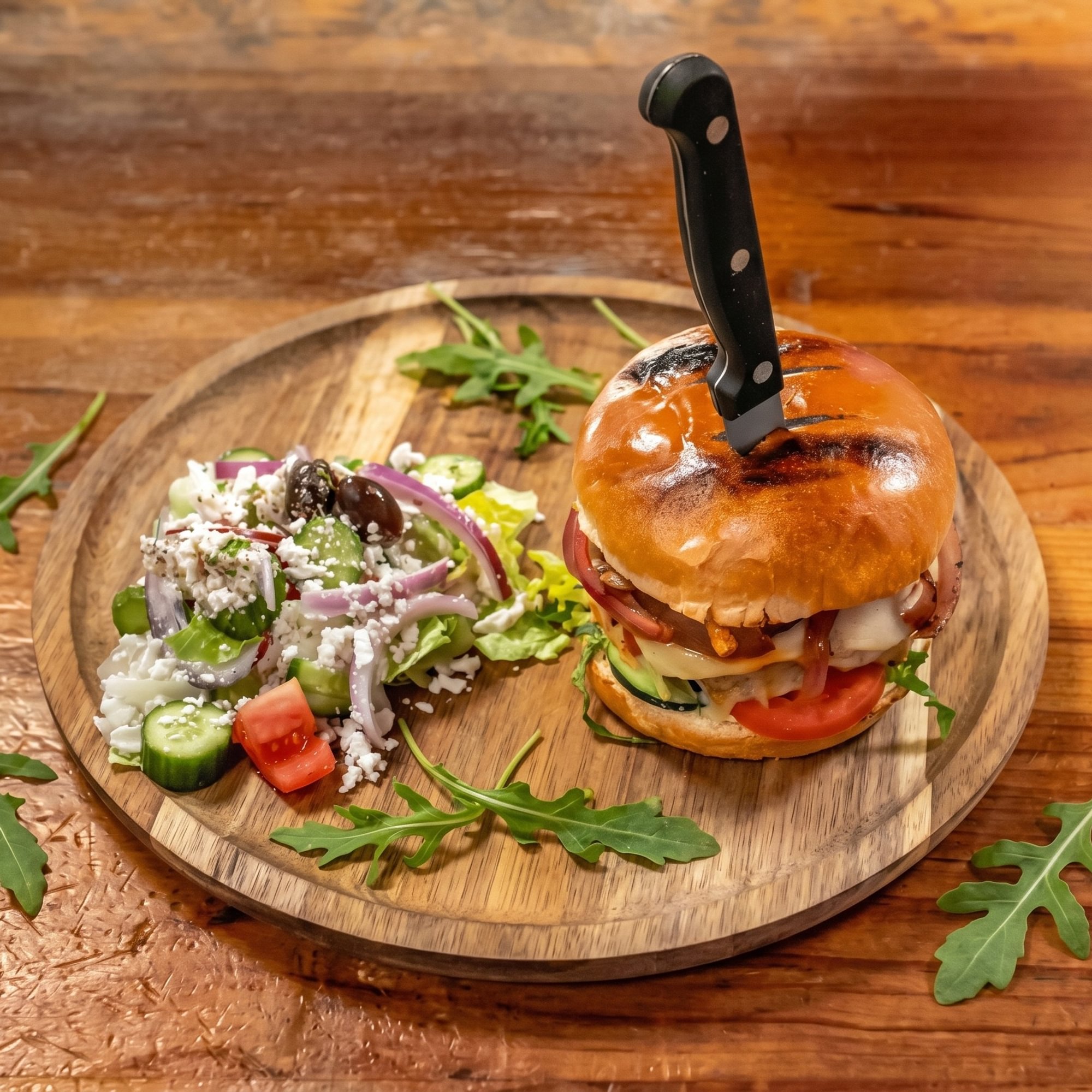Meze Burger Plate