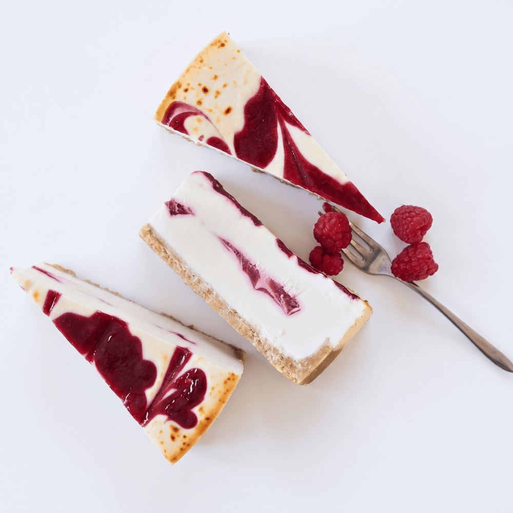 White Chocolate with Raspberry Cheesecake