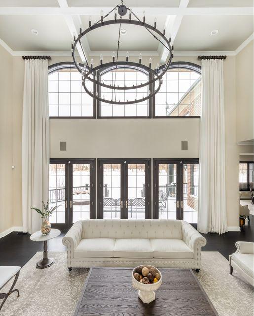 You bought a home with gorgeous windows, so why not dress them up? These elegant Drapery Panels bring this living room together for a stunning finished look.  BudgetBlindsPointLoma  DraperyPanels  DrapedInBeauty  FreeConsultation  WindowWednesday