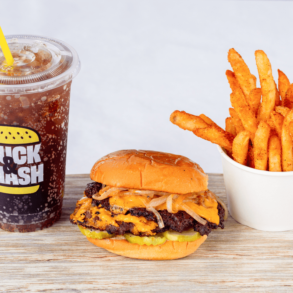 Double wagyu burger combo