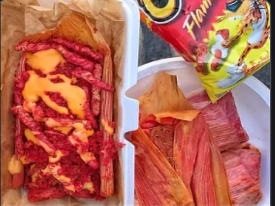 Hot Cheetos Tamal Chicken