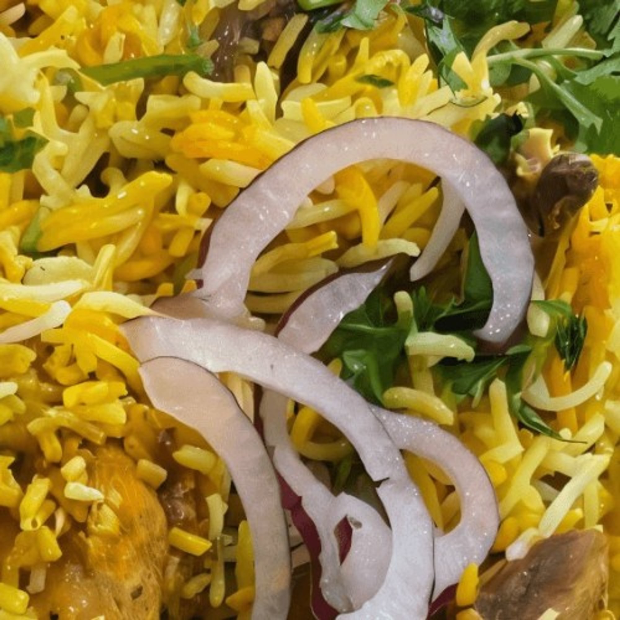 Aloo Channa Over Rice