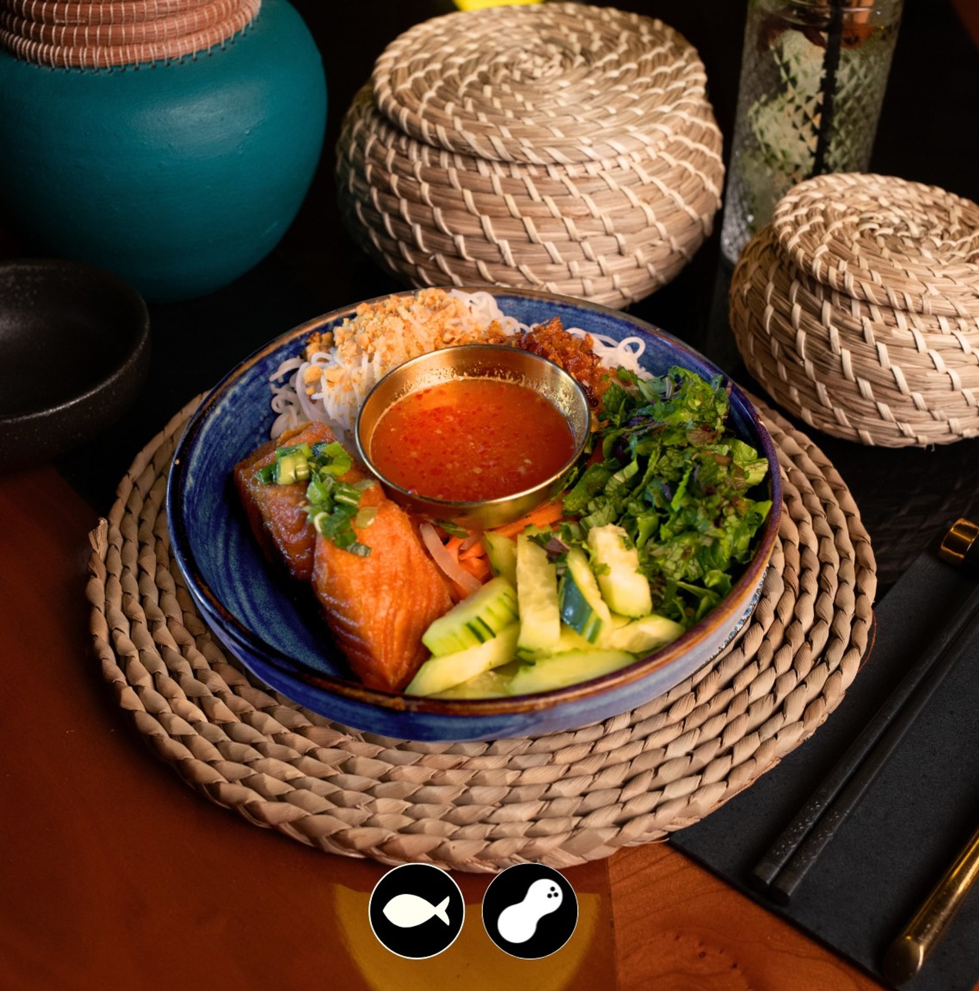 King Salmon Vermicelli / Bún Cá Hồi Vua