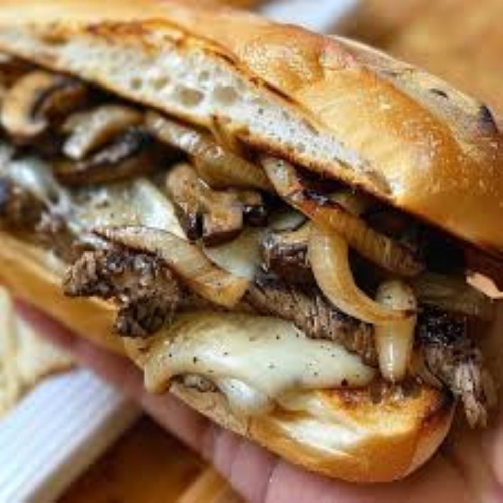 The GODFATHER HOT Roast Beef Cheese Steak (Exclusive: KIOSK & Online Ordering ONLY!)
