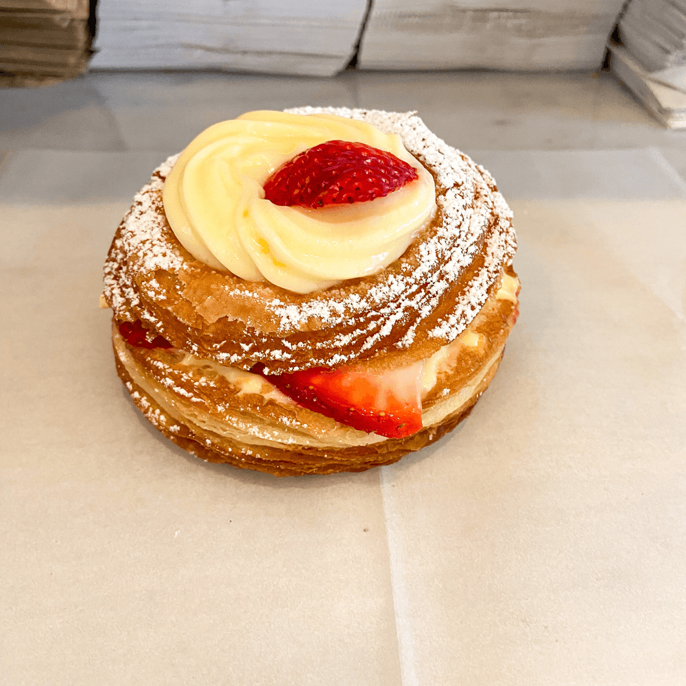 Custard & Strawberry Cronut