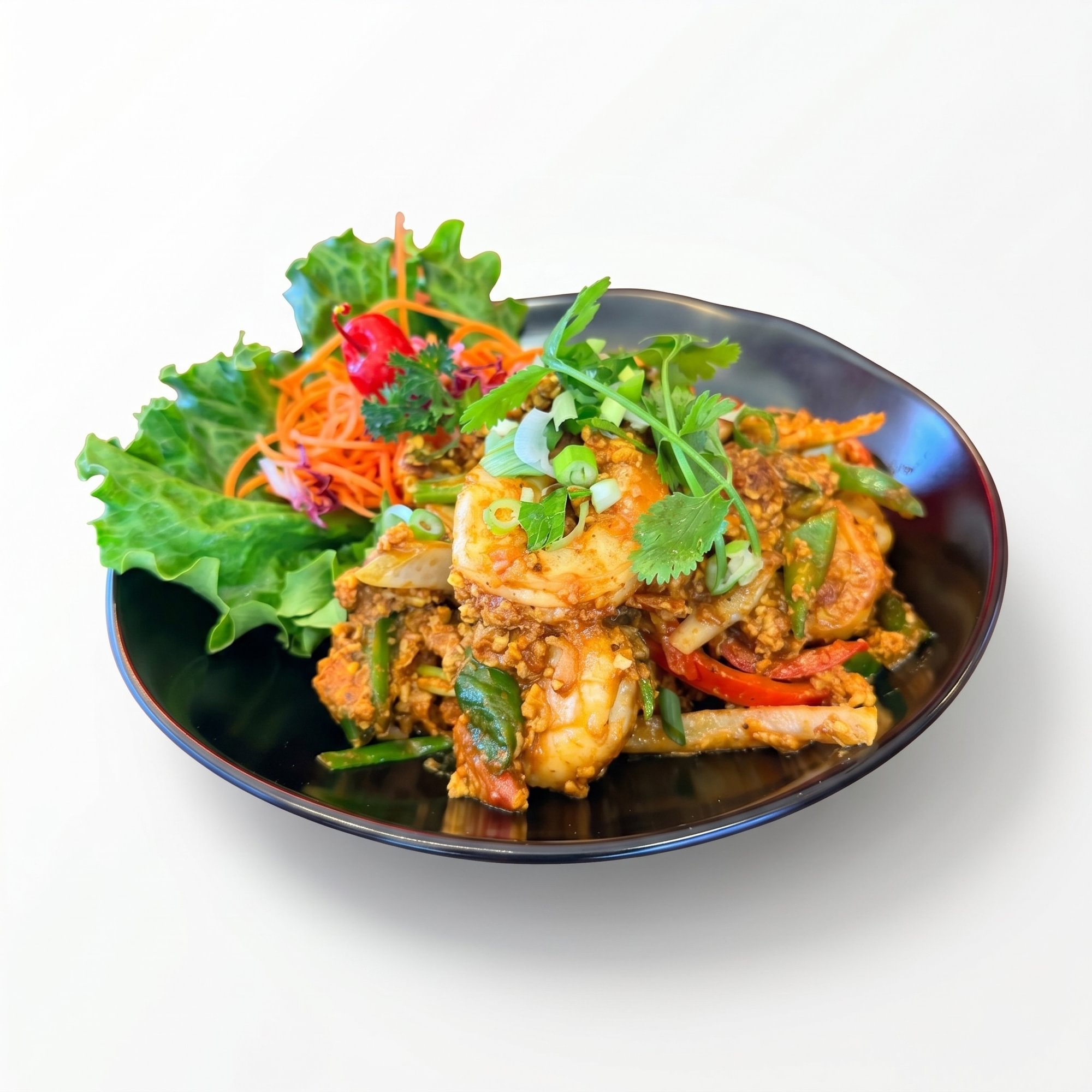 SP-Koong Karee (Shrimp Yellow Curry Stir-Fry)