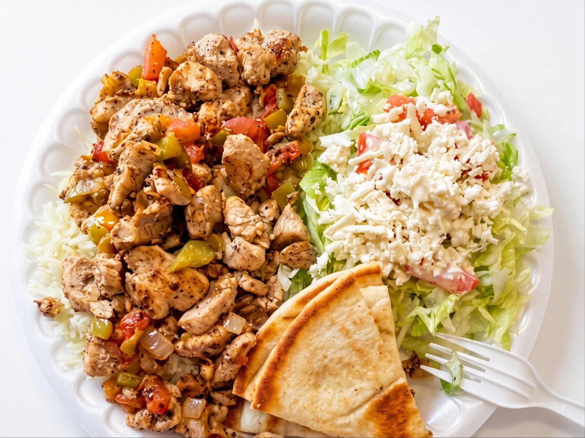 Large Chicken Shawarma Over Rice