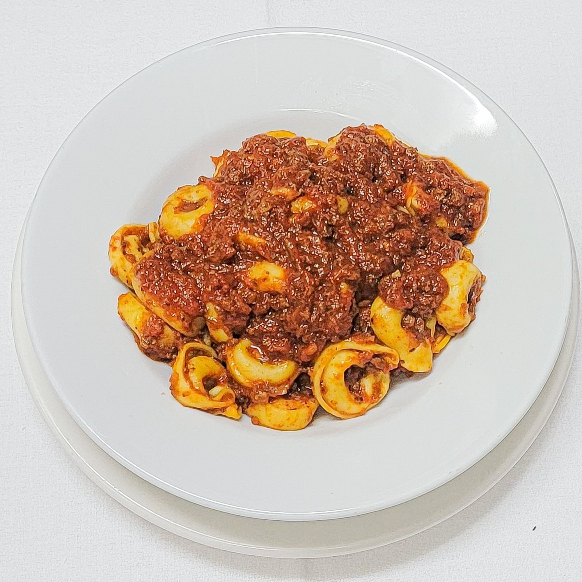 Tortellini with Meat Sauce
