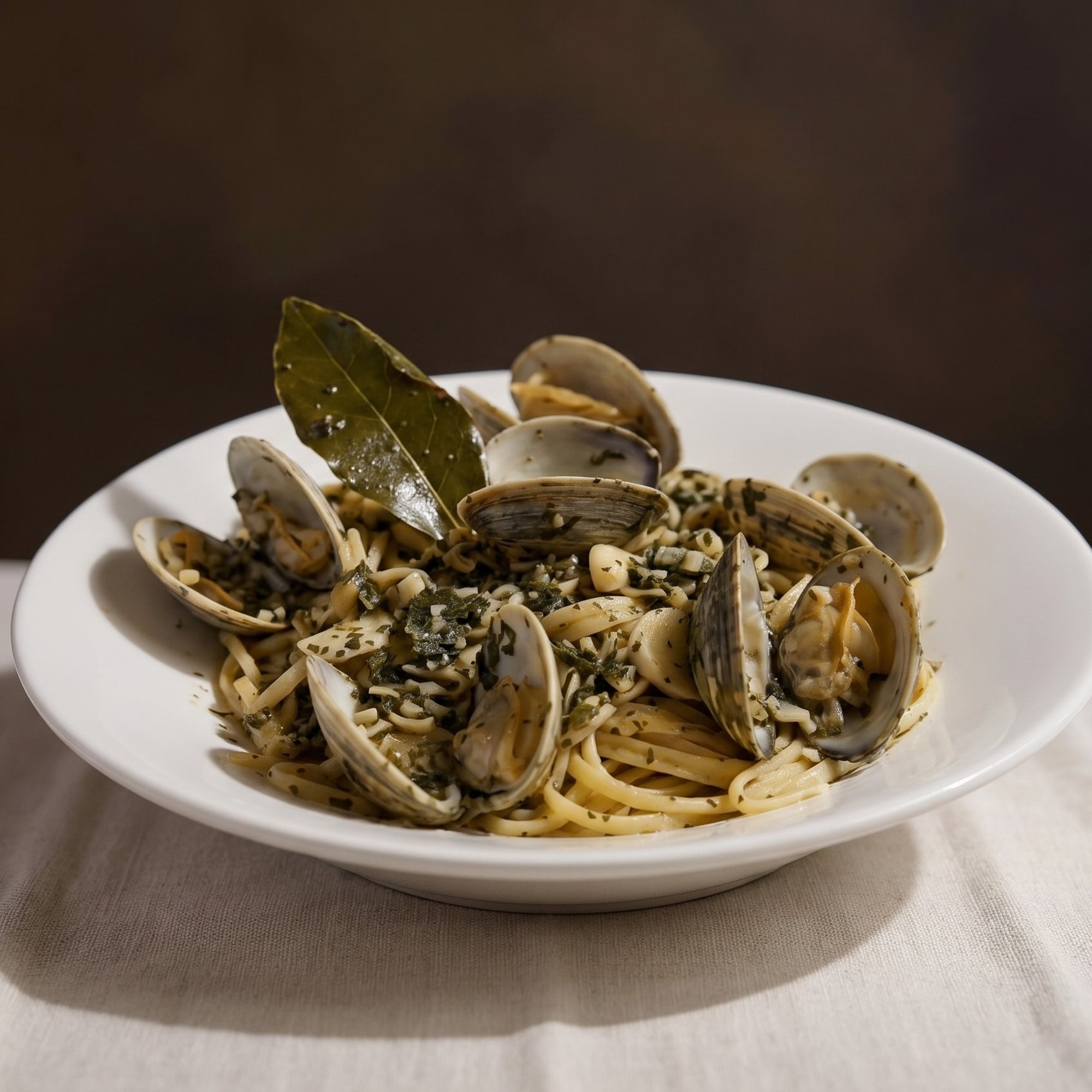 Linguine Clam Sauce Lunch 