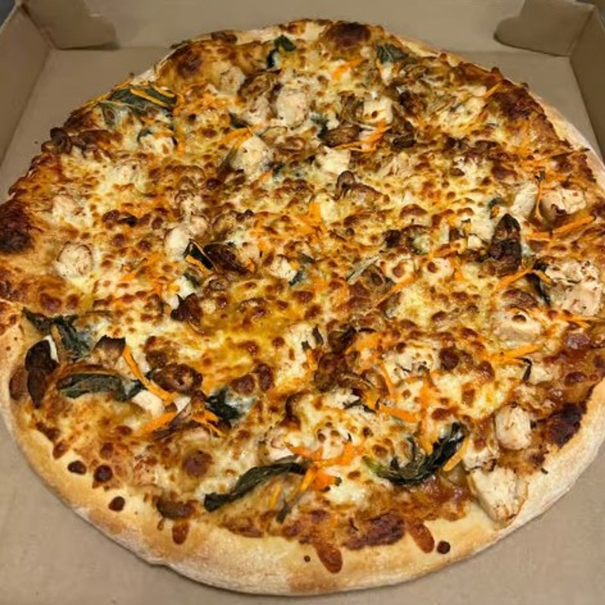 Spicy Thai Basil Chicken Pizza