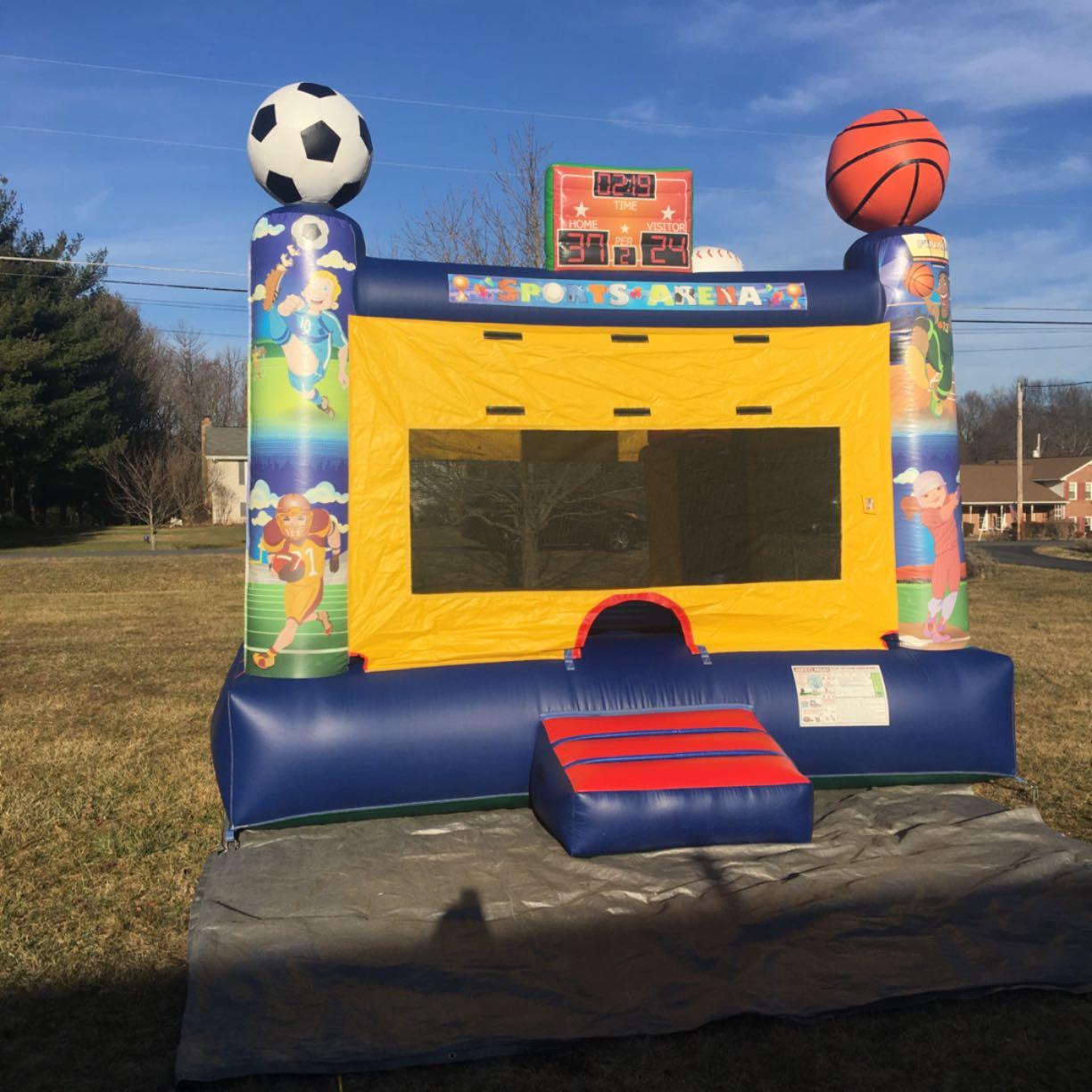 Sports bouncy castle in Manassas, Va. www.brunosbouncehouse.com  bouncycastle