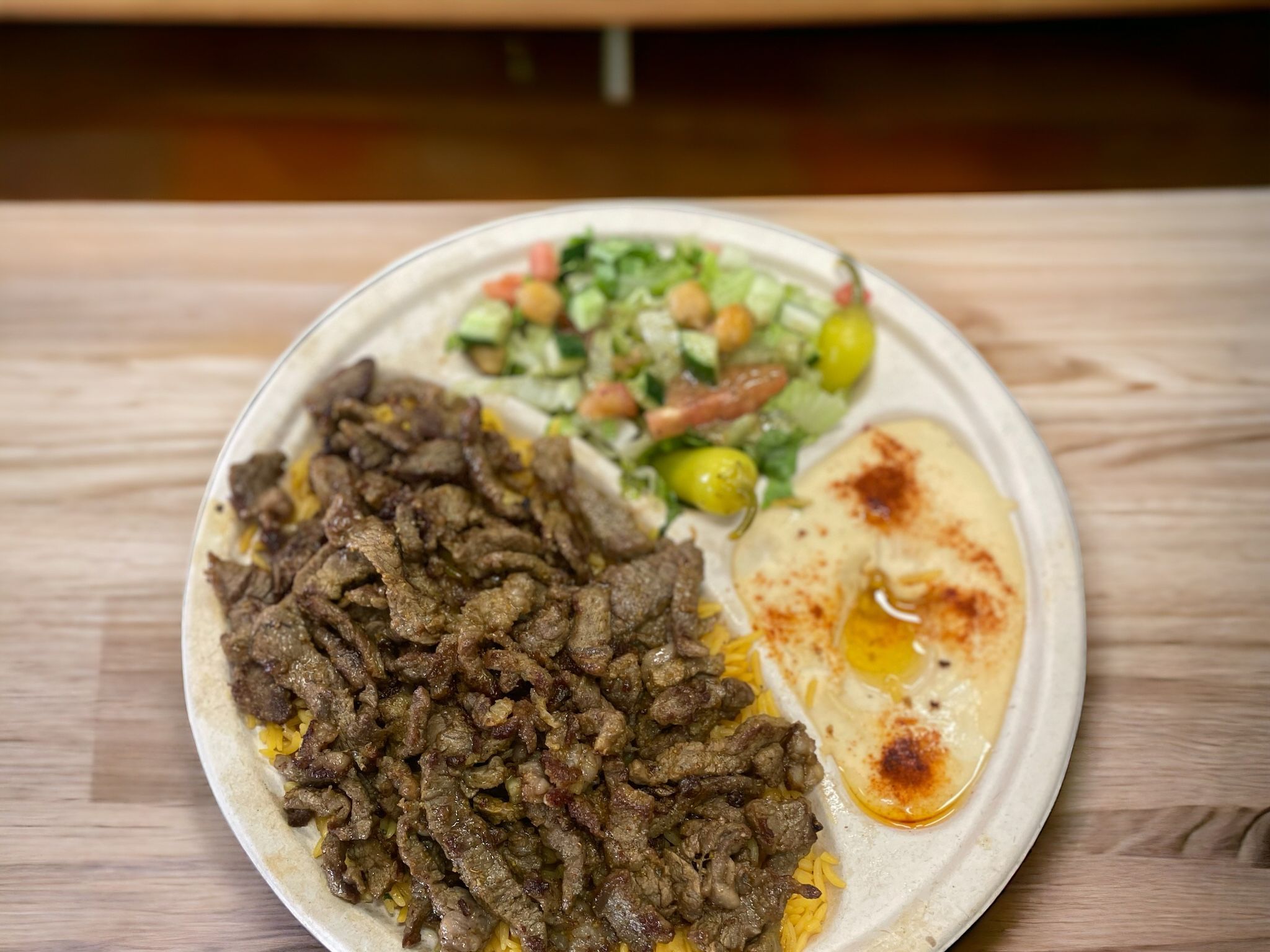 BEEF SHAWARMA PLATE