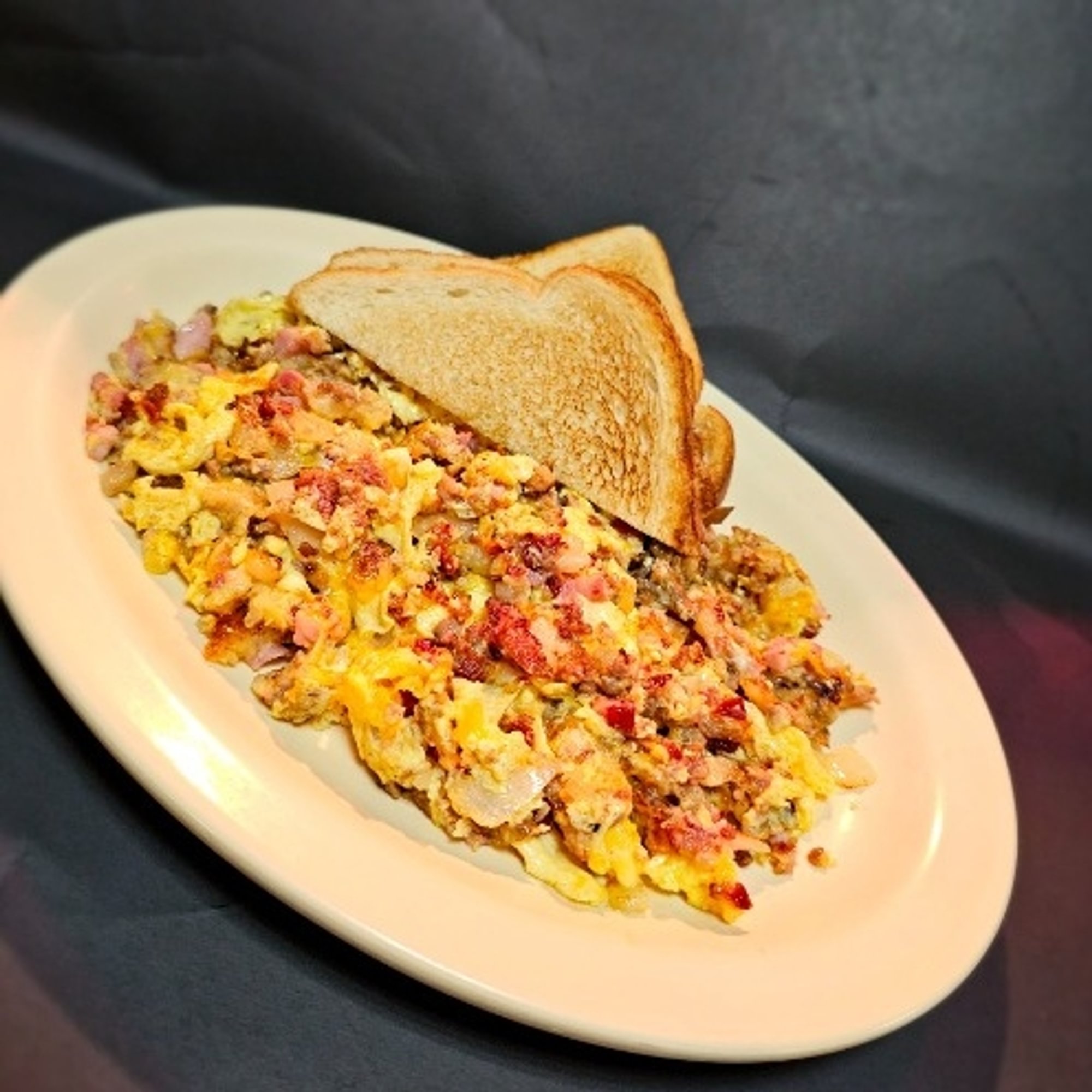 Three meat scrambler