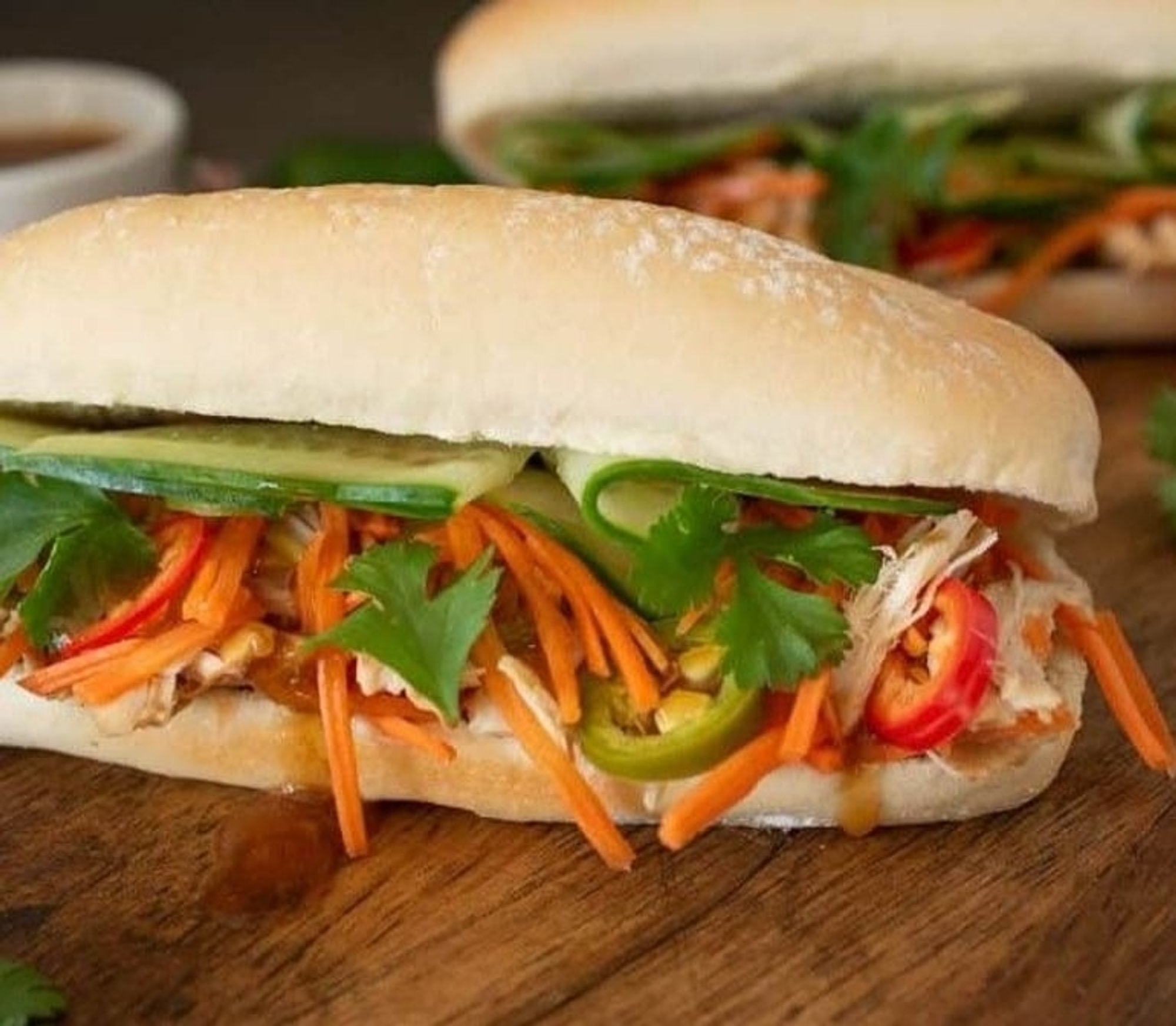 Shredded Chicken Sandwich(7") - Banh Mi Ga Xe