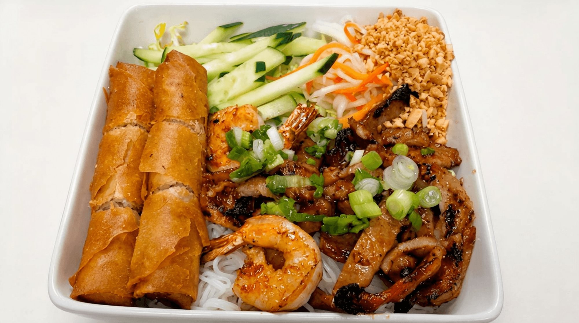 Charbroiled Shrimp, Pork & Egg Roll Vermicelli Noodles