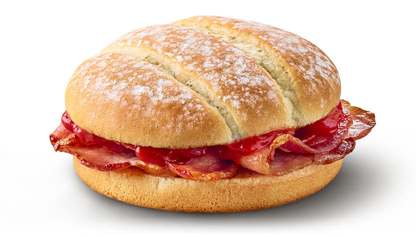Bacon Roll with Tomato Ketchup