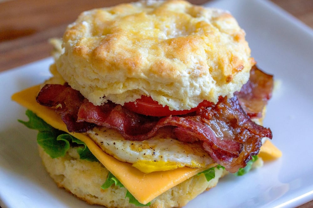 Biscuit Eggs Sandwich