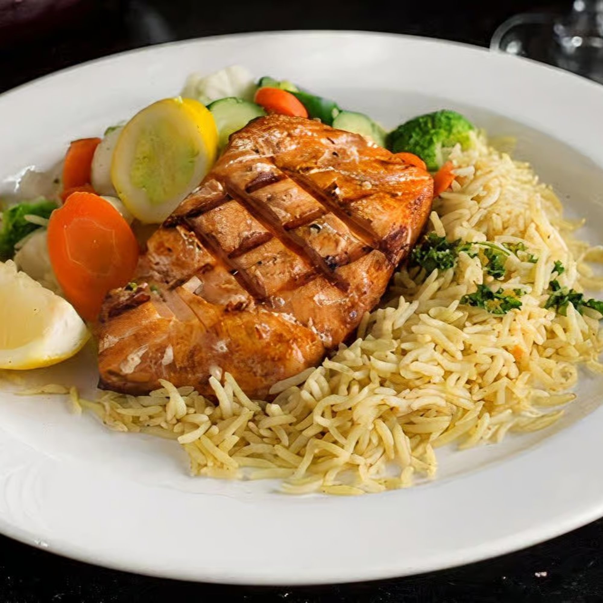 Grilled Saffron Salmon