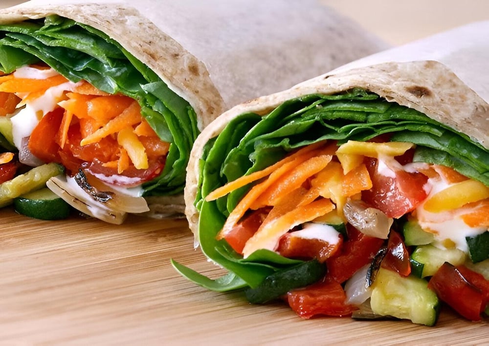 Grilled veggie roll