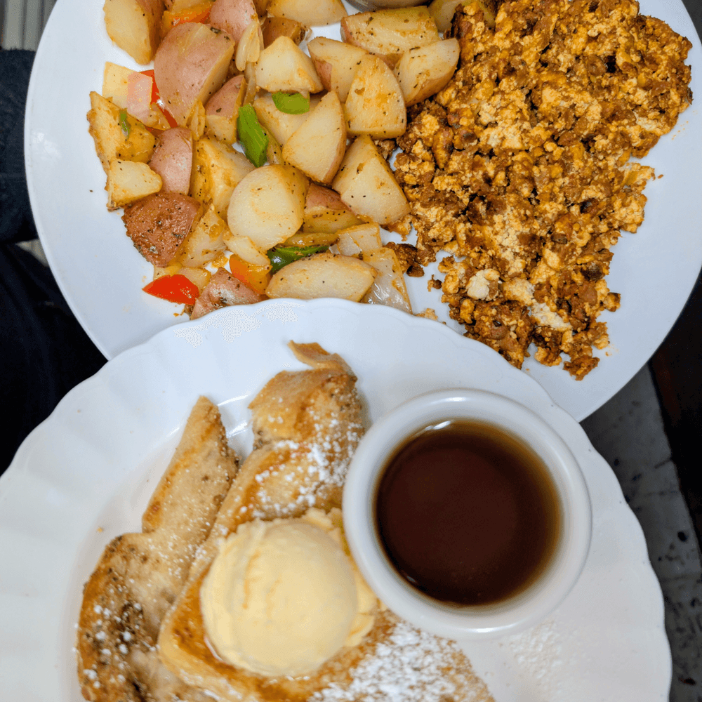 Vegan Pancake or Vegan French Toast Combo