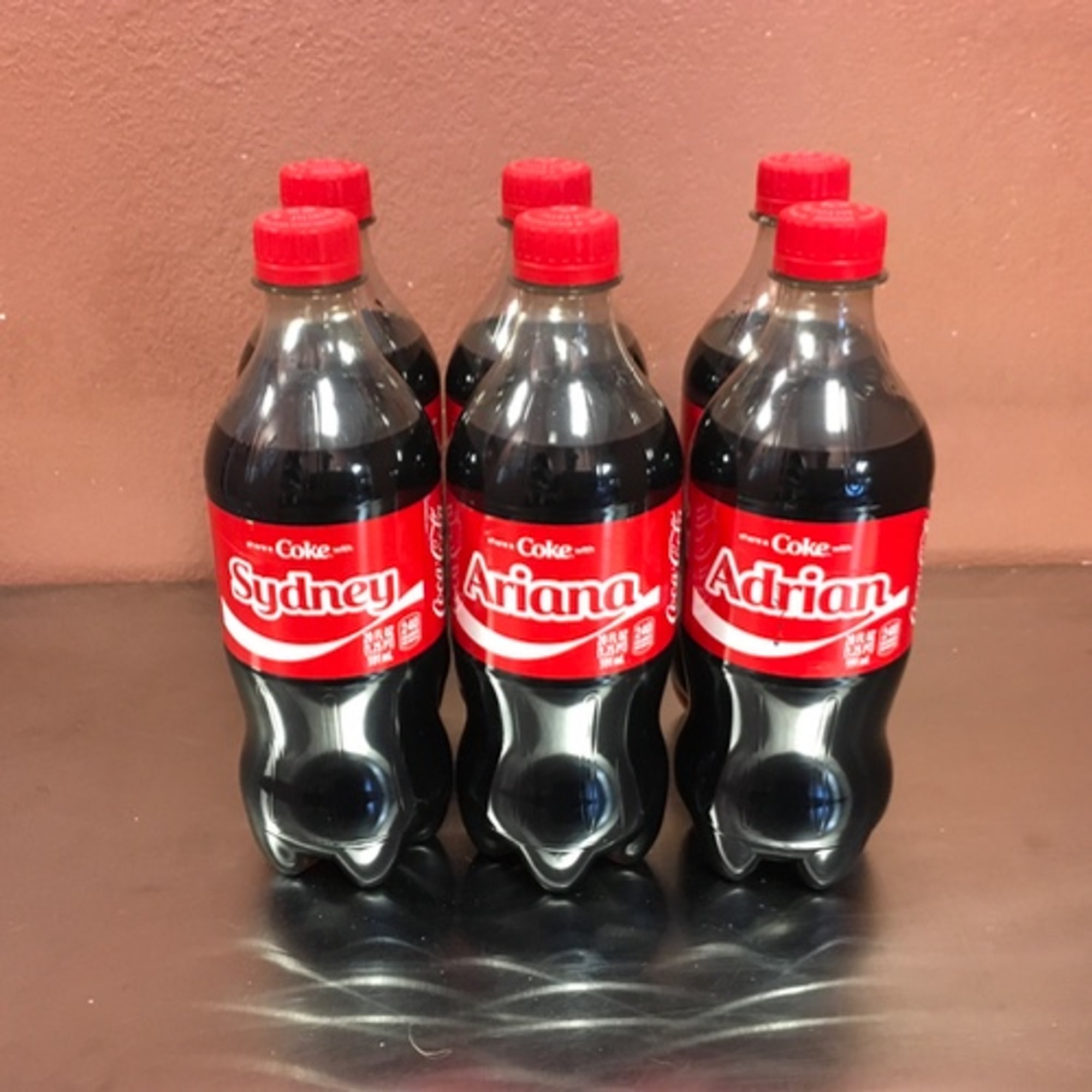 6 - 20oz Coke bottles