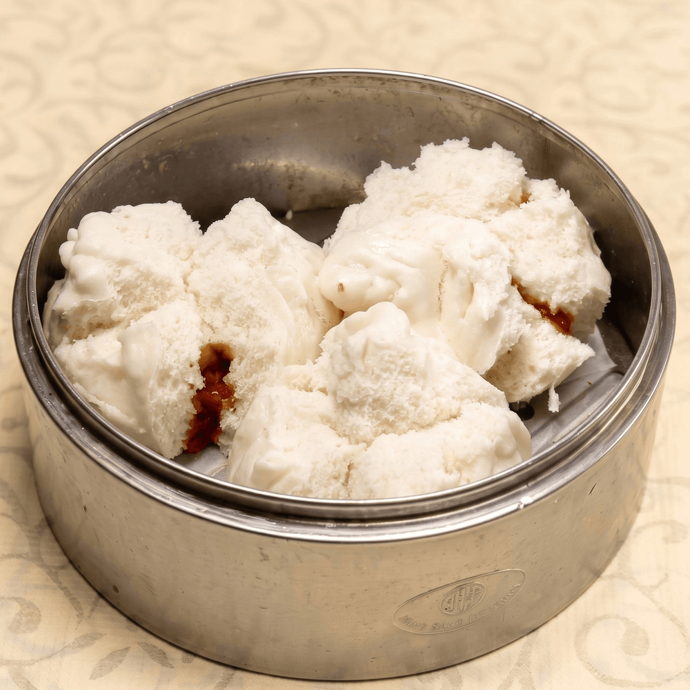 蒸叉燒包 [Steamed BBQ Pork Buns] Lunch