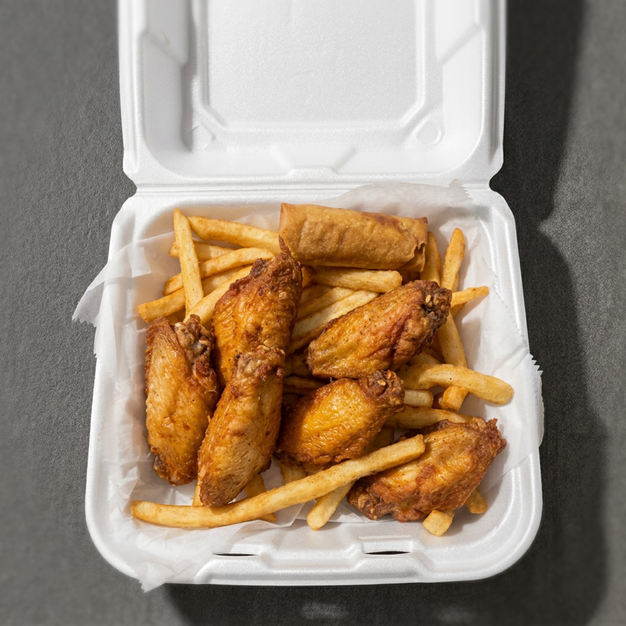 Chicken Wings (6) pc Combo