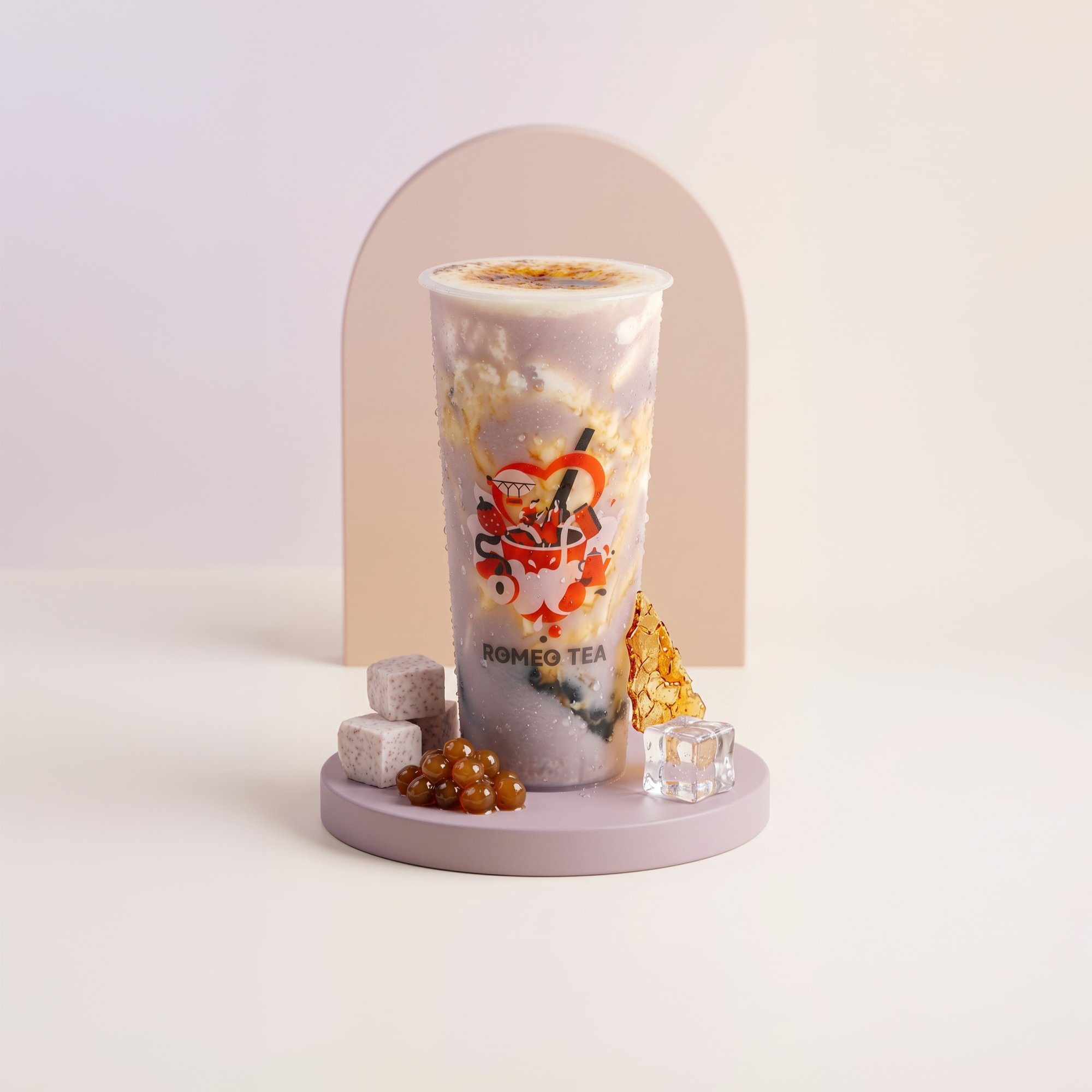 Brulee Bobo Taro Milk
