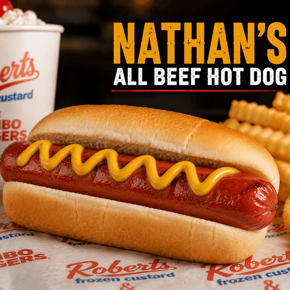 Nathan's All Beef Hot Dog