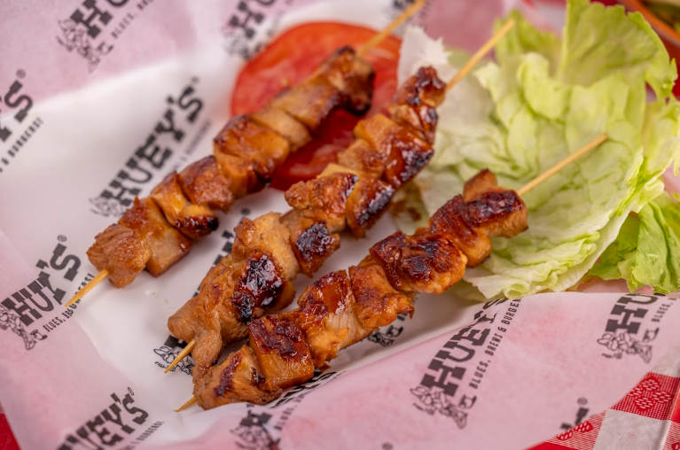 Grilled Chicken & Pineapple Kabob Snack