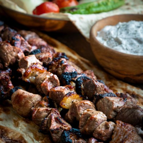 One Skewer of Lamb Shish Kebab