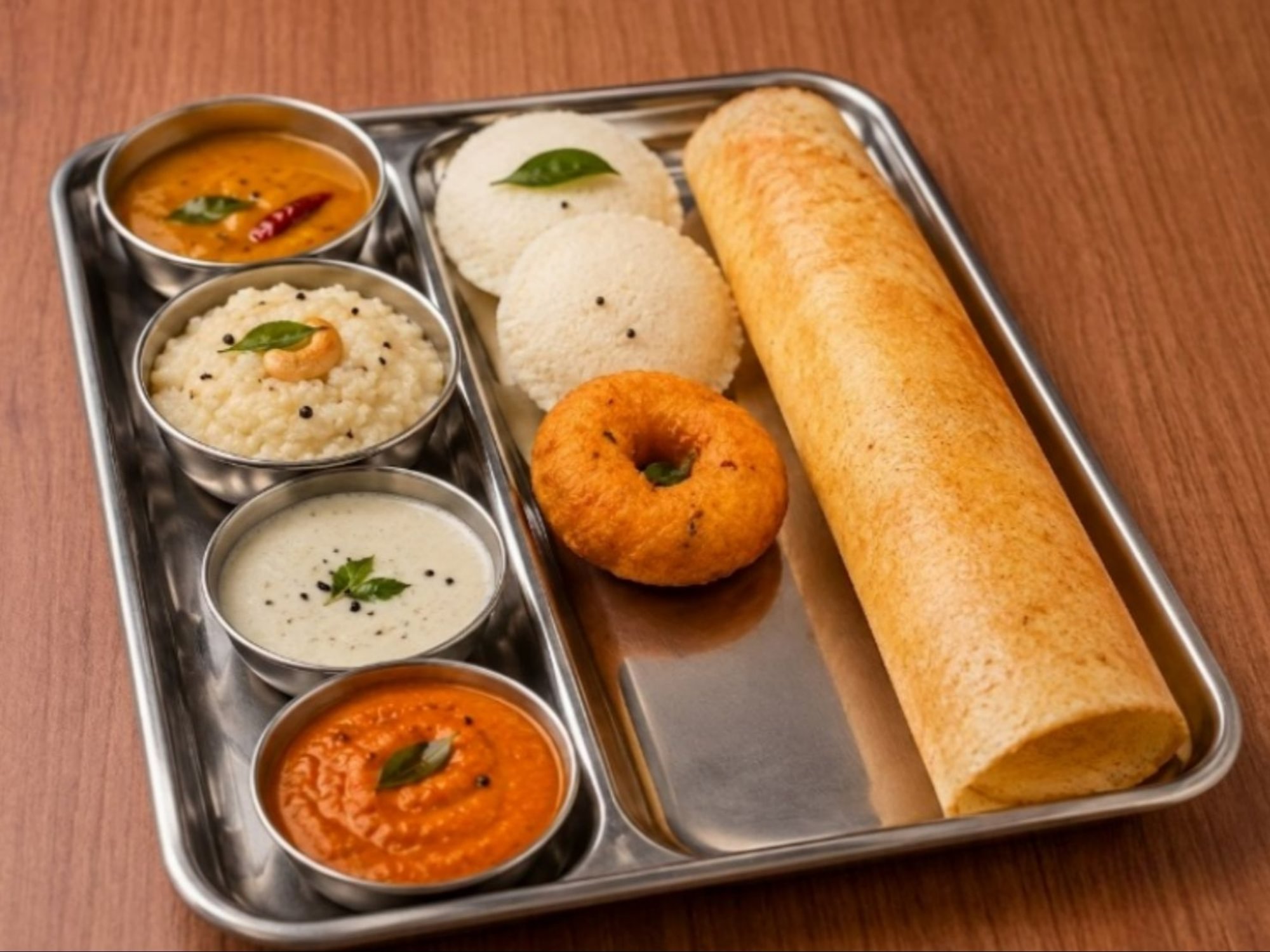 Idli (2) /Vadai (1) /Mini Dosa (1)