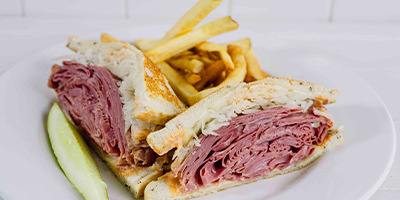 Batman and Reuben Sandwich