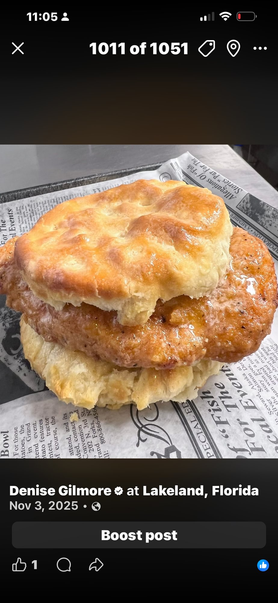 HONEY BUTTER CHICKEN BISCUIT