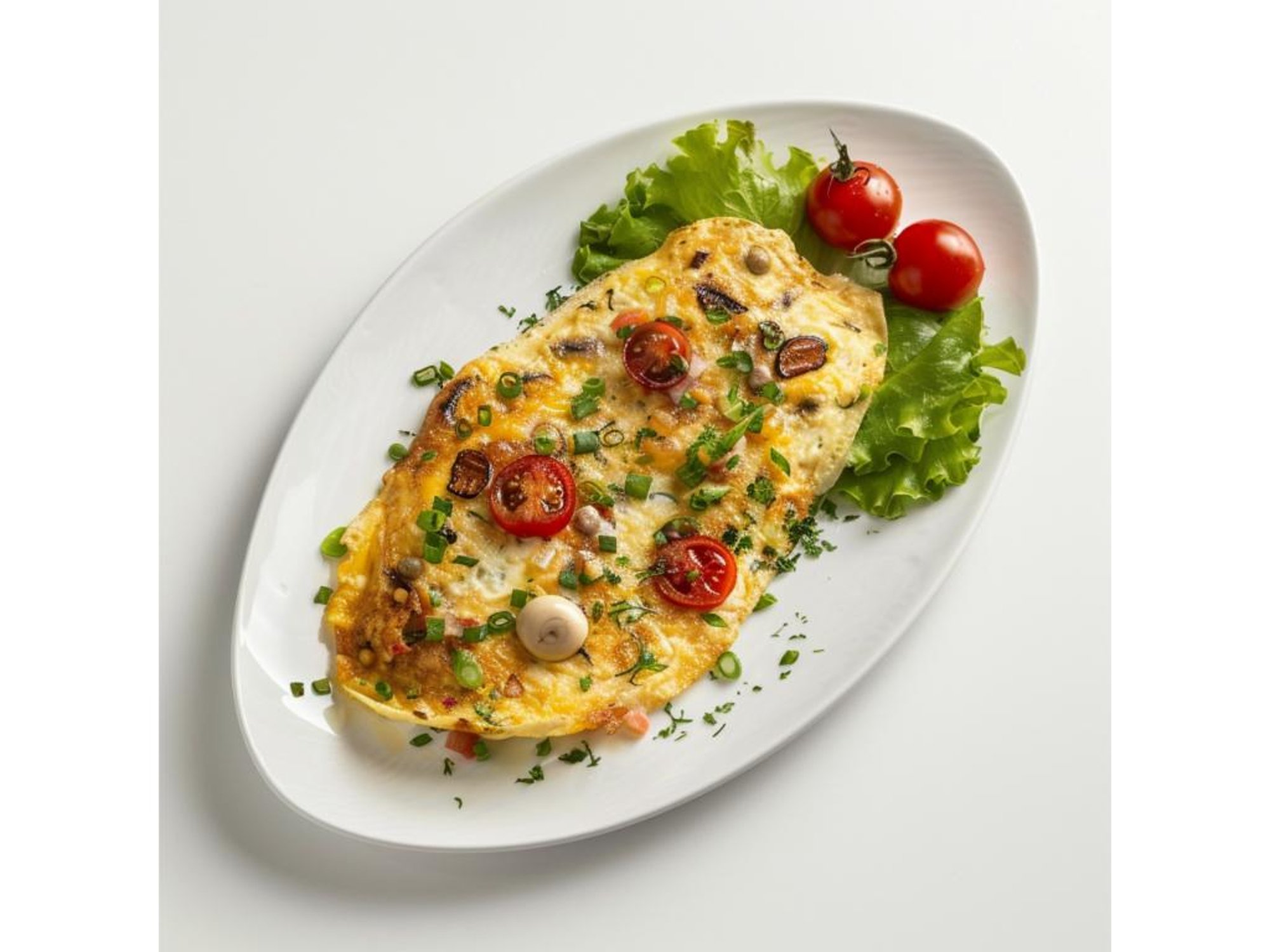 Mushroom & Cheese Omelette