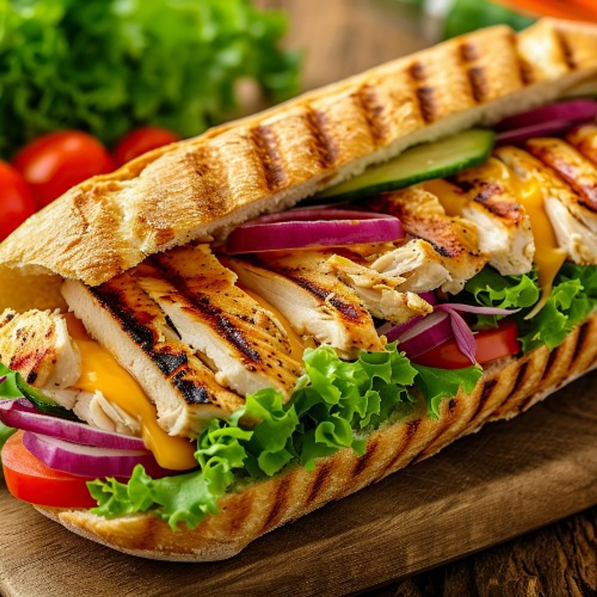 6" Grilled Chicken Sub Combo