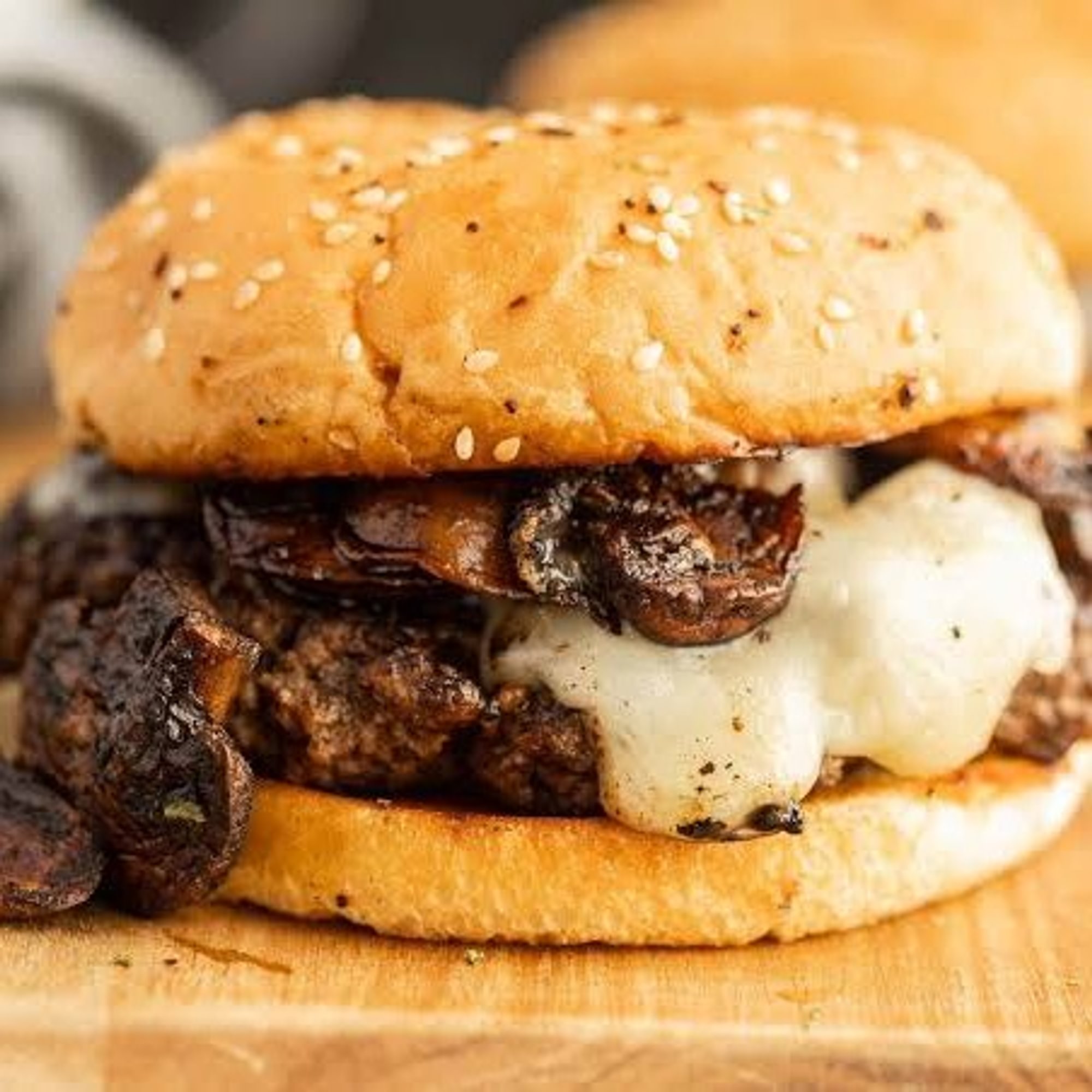 Mushroom Swiss Burger