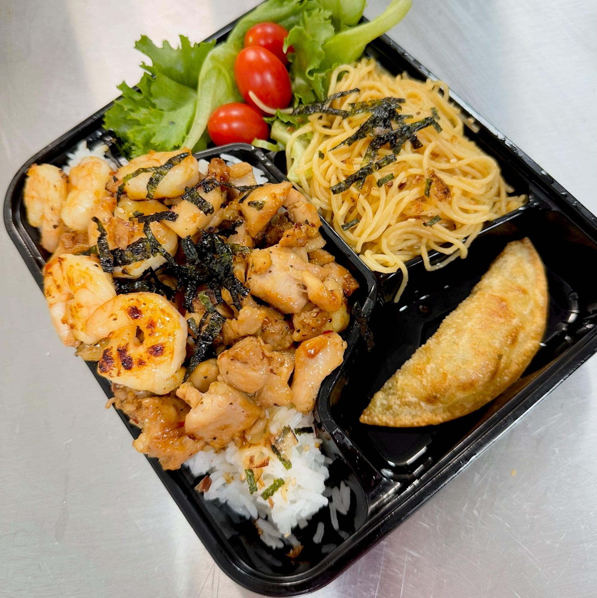 Chicken And Shrimp Bento Box