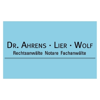 Logo von Dr. Ahrens - Lier - Wolf Rechtsanwälte-Notare-Fachanwälte